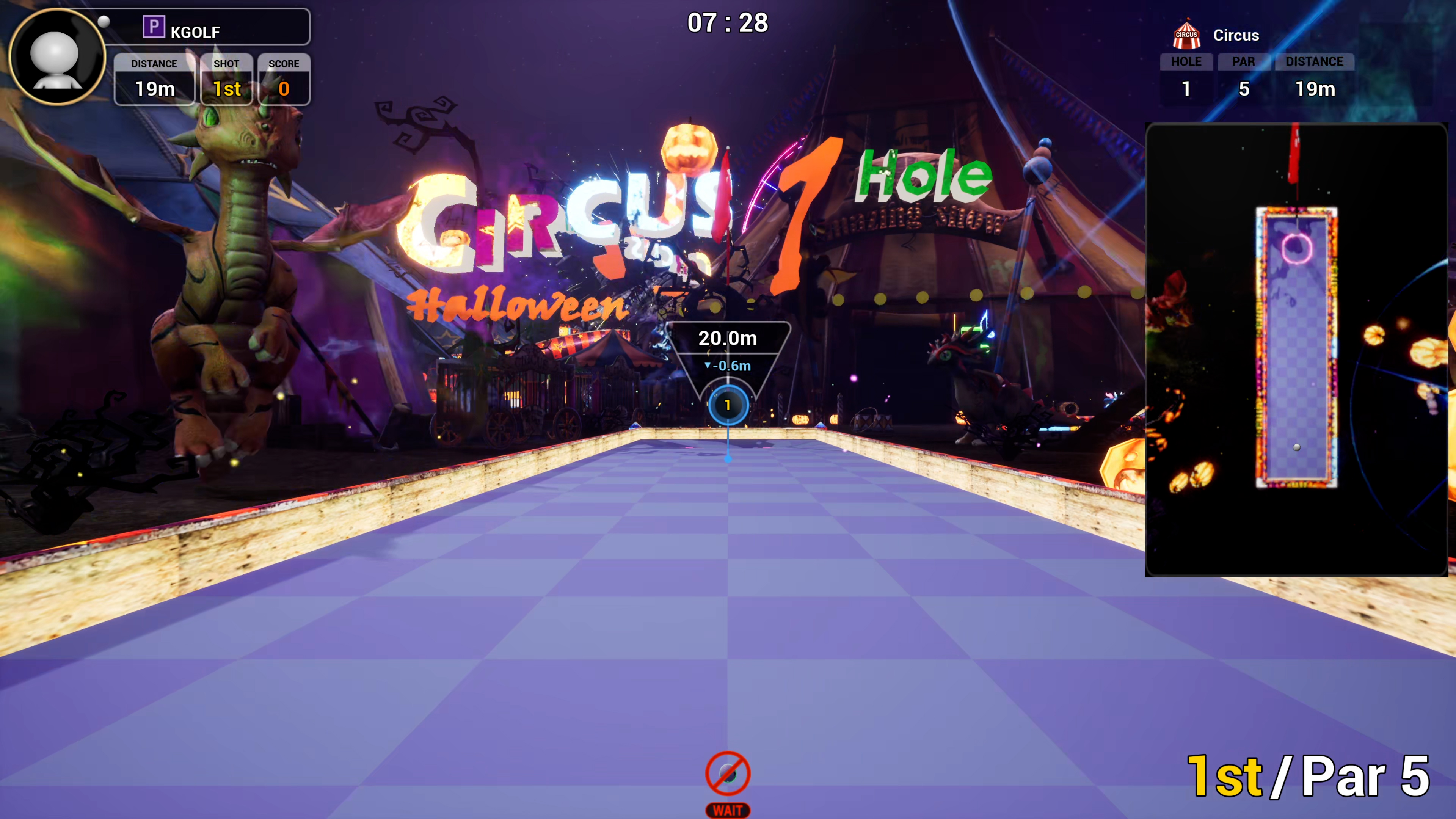 KStadium fantasy putting mode